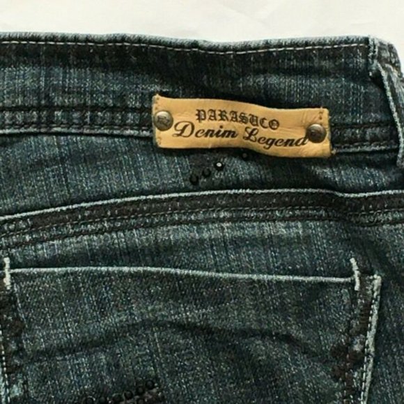 Parasuco Women's Rhinestone embellished jeans Sz 29 Denim Legend - Picture 5 of 9